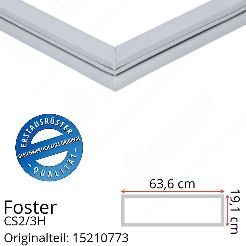 Foster CS2/3H Schubladedichtung 19,1 x 63,6 cm
