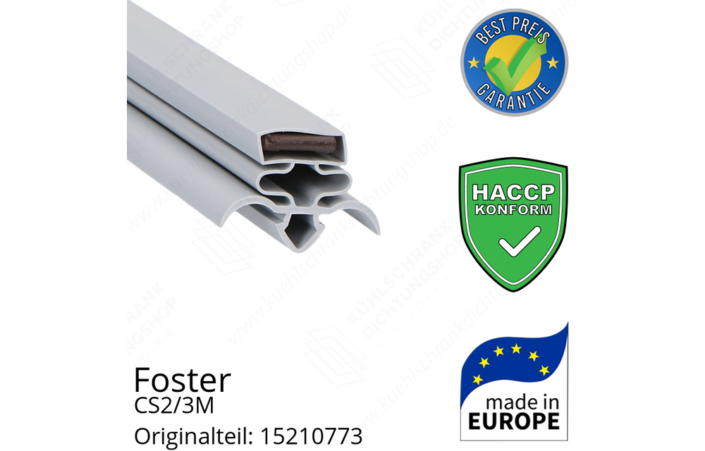 Foster CS2/3M Türdichtung 63,6 x 64,5 cm - Kühlschrankdichtungshop