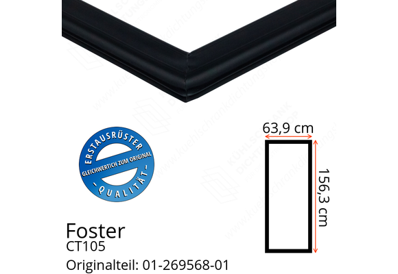 Foster CT105 Türdichtung 156,3 x 63,9 cm