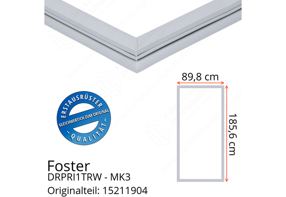 Foster DRPRI1TRW - MK3 Türdichtung 185,6 x 89,8 cm