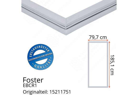 Foster EBCR1 Türdichtung 185,1 x 79,7 cm