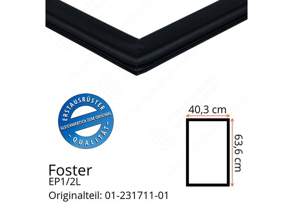 Foster EP1/2L Türdichtung 63,6 x 40,3 cm