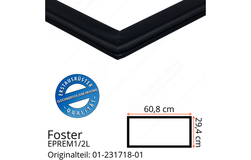 Foster EPREM1/2L Schubladedichtung 29,4 x 60,8 cm