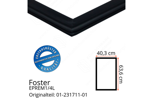 Foster EPREM1/4L Türdichtung 63,6 x 40,3 cm