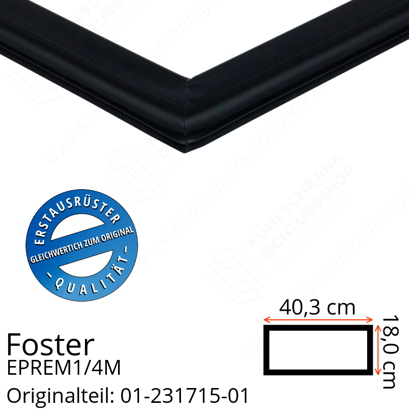 Foster EPREM1/4M Schubladedichtung 18,0 x 40,3 cm