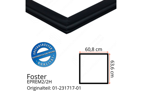 Foster EPREM2/2H Türdichtung 63,6 x 60,8 cm