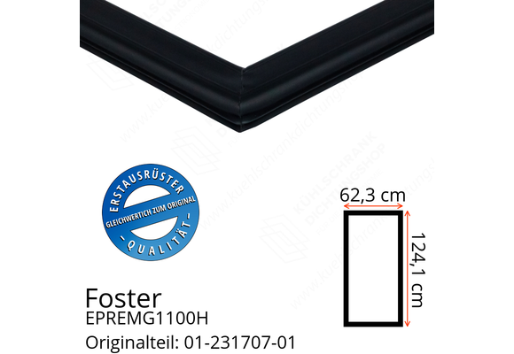 Foster EPREMG1100H Türdichtung 124,1 x 62,3 cm