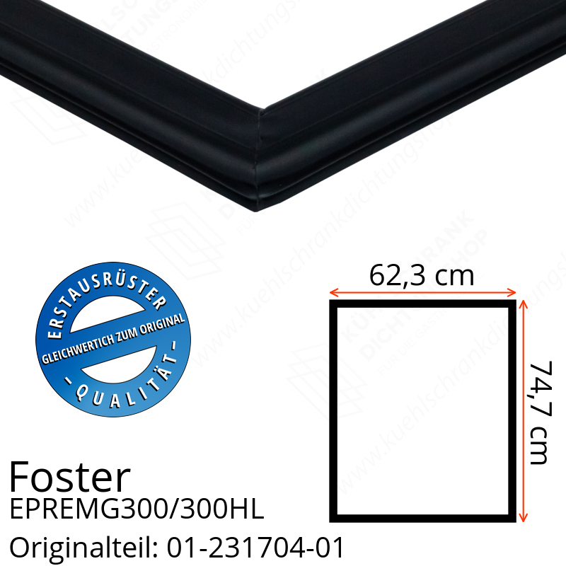 Foster EPREMG300/300HL Türdichtung 74,7 x 62,3 cm