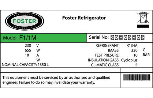 Foster F1/1M Türdichtung 59,8 x 38,9 cm