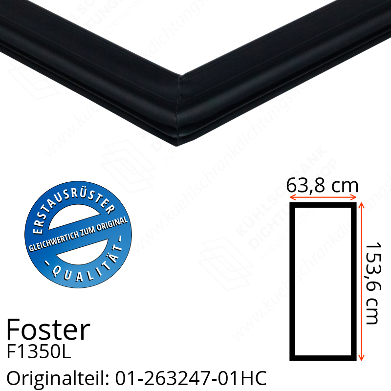 Foster F1350L Türdichtung 153,6 x 63,8 cm