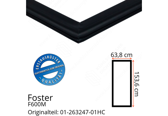 Foster F600M Türdichtung 153,6 x 63,8 cm