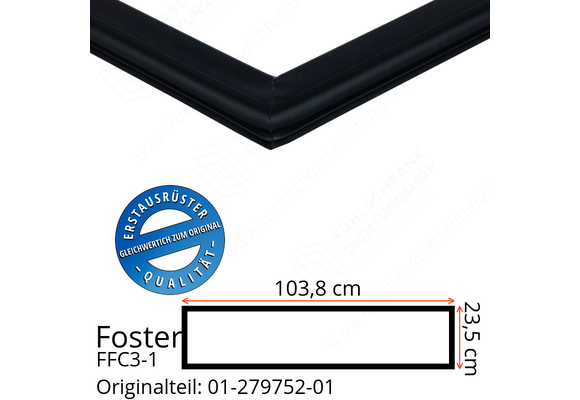 Foster FFC3-1 Schubladedichtung 23,5 x 103,8 cm