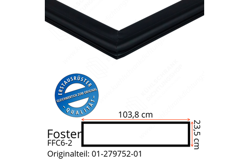Foster FFC6-2 Schubladedichtung 23,5 x 103,8 cm