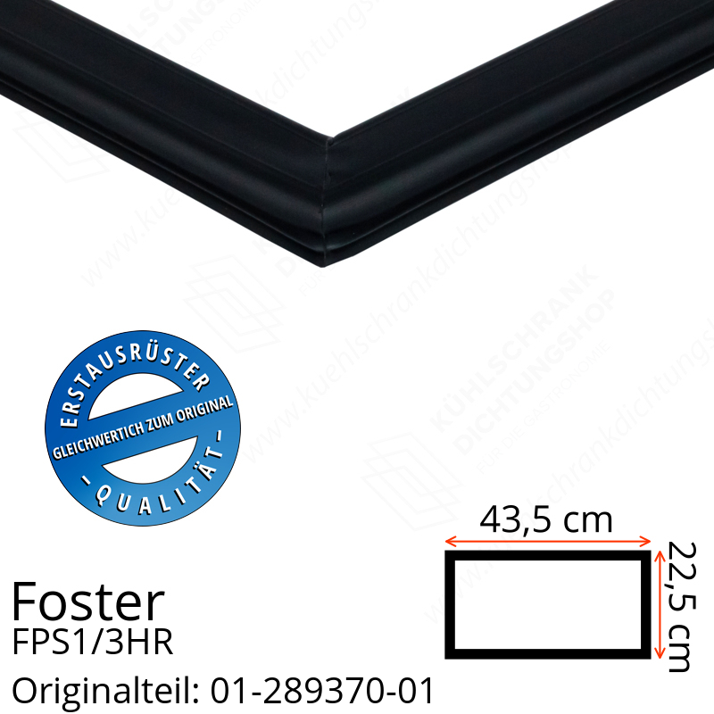 Foster FPS1/3HR Schubladedichtung 22,5 x 43,5 cm