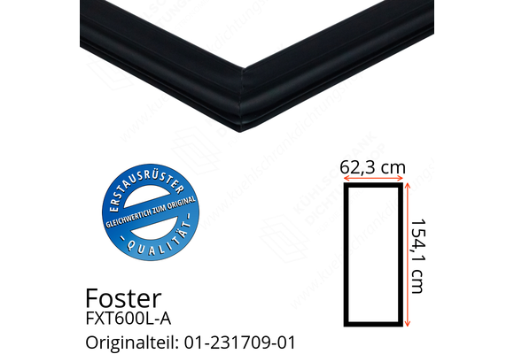 Foster FXT600L-A Türdichtung 154,1 x 62,3 cm