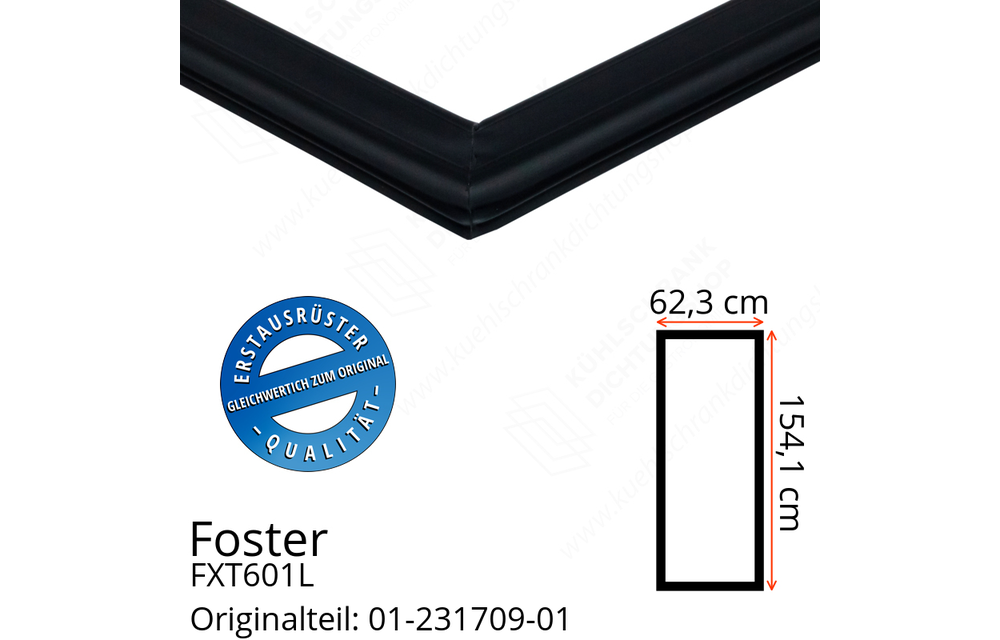 Foster FXT601L Türdichtung 154,1 x 62,3 cm