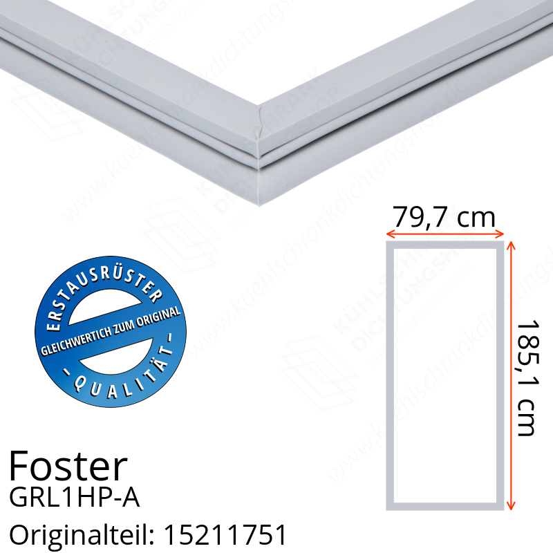 Foster GRL1HP-A Türdichtung 185,1 x 79,7 cm