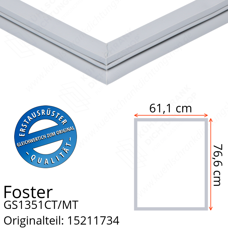 Foster GS1351CT/MT Türdichtung 76,6 x 61,1 cm
