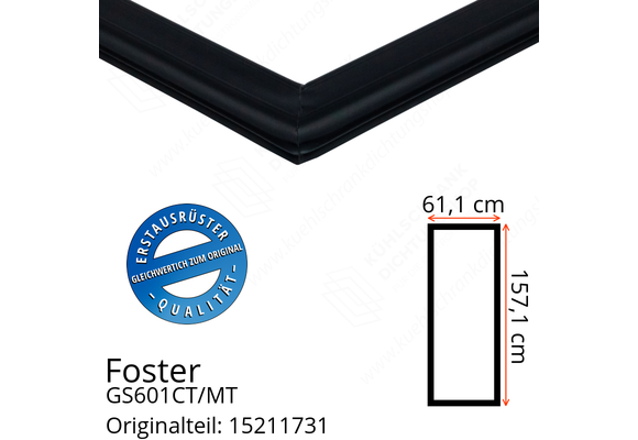 Foster GS601CT/MT Türdichtung 157,1 x 61,1 cm
