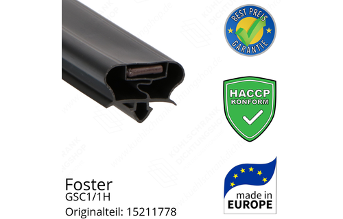 Foster GSC1/1H Türdichtung 64,3 x 41,0 cm