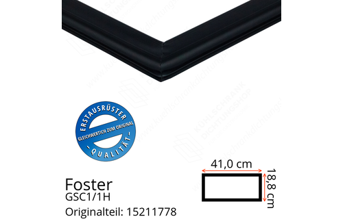 Foster GSC1/1H Schubladedichtung 18,8 x 41,0 cm