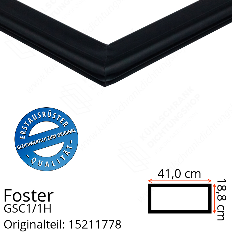 Foster GSC1/1H Schubladedichtung 18,8 x 41,0 cm