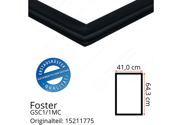 Foster GSC1/1MC Türdichtung 64,3 x 41,0 cm