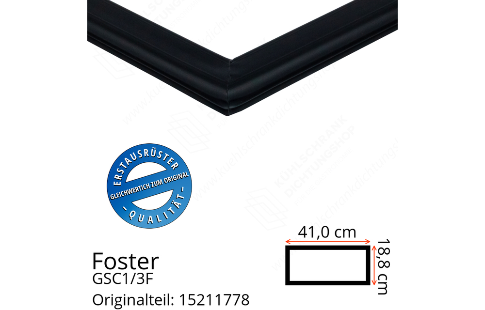 Foster GSC1/3F Schubladedichtung 18,8 x 41,0 cm