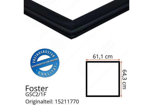 Foster GSC2/1F Türdichtung 64,3 x 61,1 cm