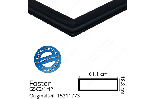 Foster GSC2/1HP Schubladedichtung 18,8 x 61,1 cm