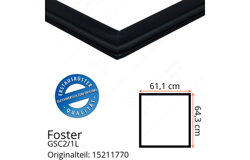 Foster GSC2/1L Türdichtung 64,3 x 61,1 cm