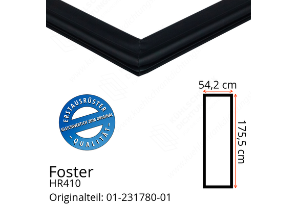 Foster HR410 Türdichtung 175,5 x 54,2 cm