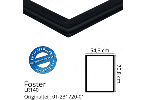 Foster LR140 Türdichtung 70,8 x 54,3 cm