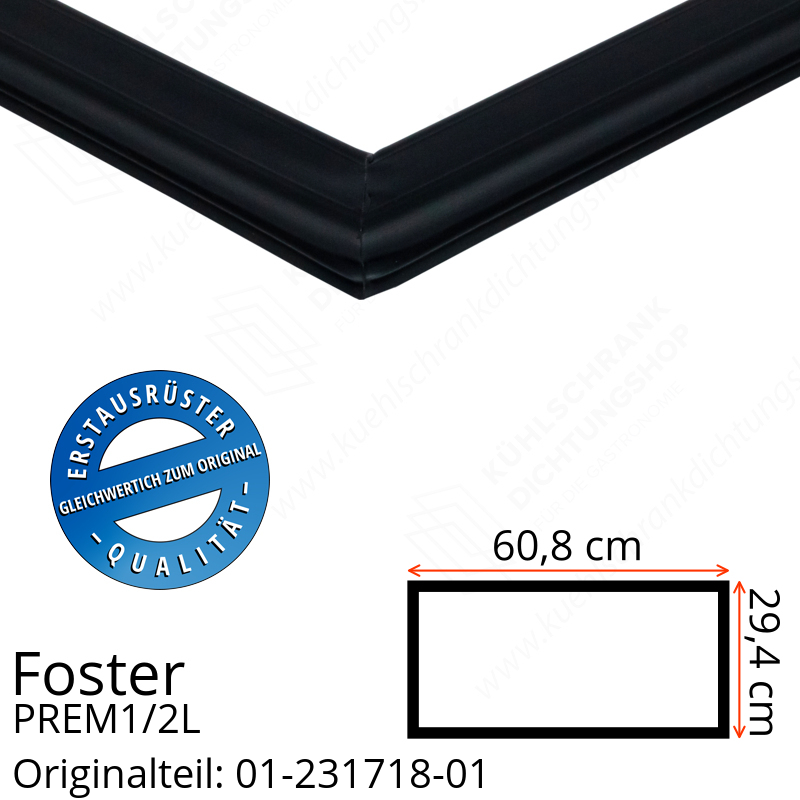 Foster PREM1/2L Schubladedichtung 29,4 x 60,8 cm