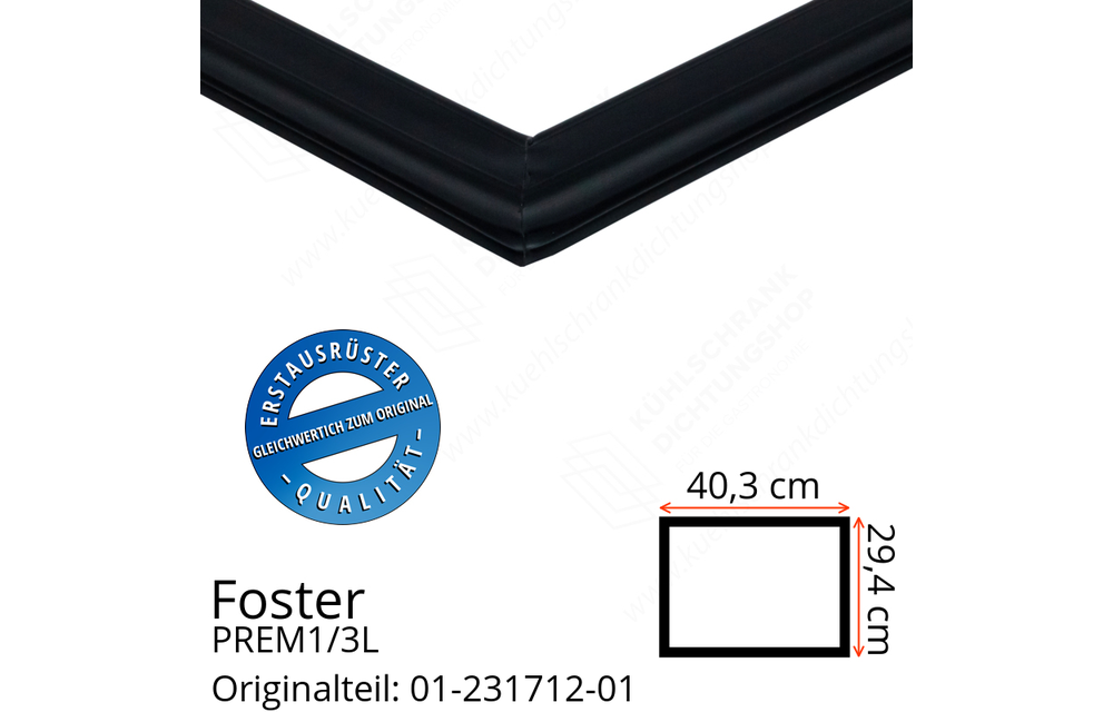 Foster PREM1/3L Schubladedichtung 29,4 x 40,3 cm