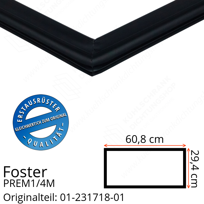 Foster PREM1/4M Schubladedichtung 29,4 x 60,8 cm