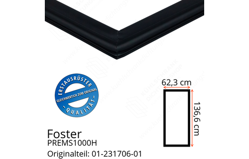 Foster PREMS1000H Türdichtung 136,6 x 62,3 cm