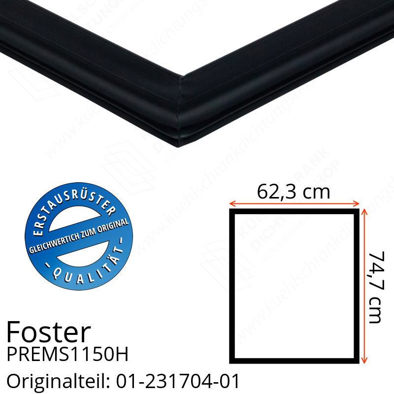 Foster PREMS1150H Türdichtung 74,7 x 62,3 cm