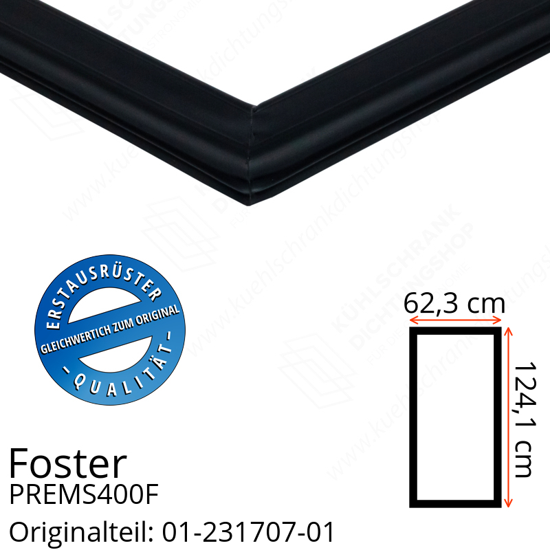 Foster PREMS400F Türdichtung 124,1 x 62,3 cm