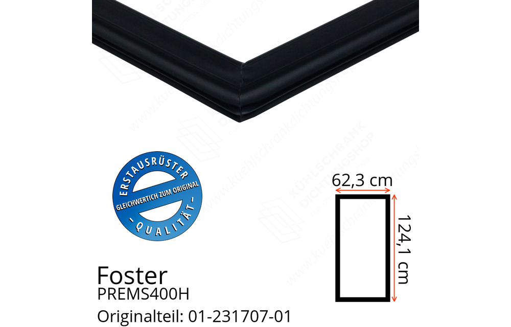 Foster PREMS400H Türdichtung 124,1 x 62,3 cm