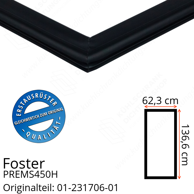 Foster PREMS450H Türdichtung 136,6 x 62,3 cm