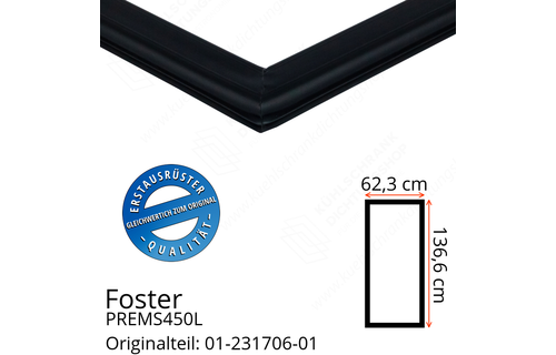 foster PREMS450L Türdichtung 136,6 x 62,3 cm