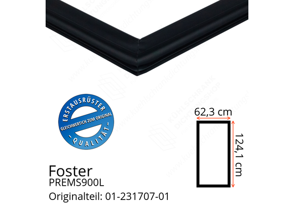 Foster PREMS900L Türdichtung 124,1 x 62,3 cm