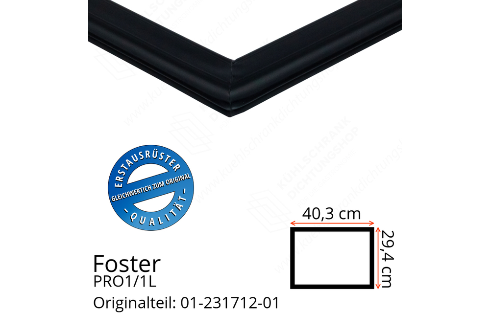 Foster PRO1/1L Schubladedichtung 29,4 x 40,3 cm