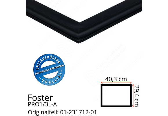Foster PRO1/3L-A Schubladedichtung 29,4 x 40,3 cm