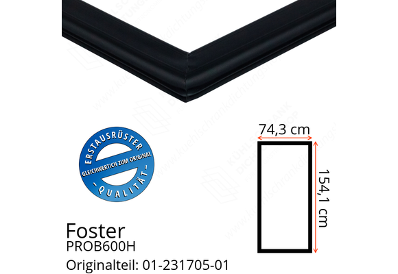 Foster PROB600H Türdichtung 154,1 x 74,3 cm