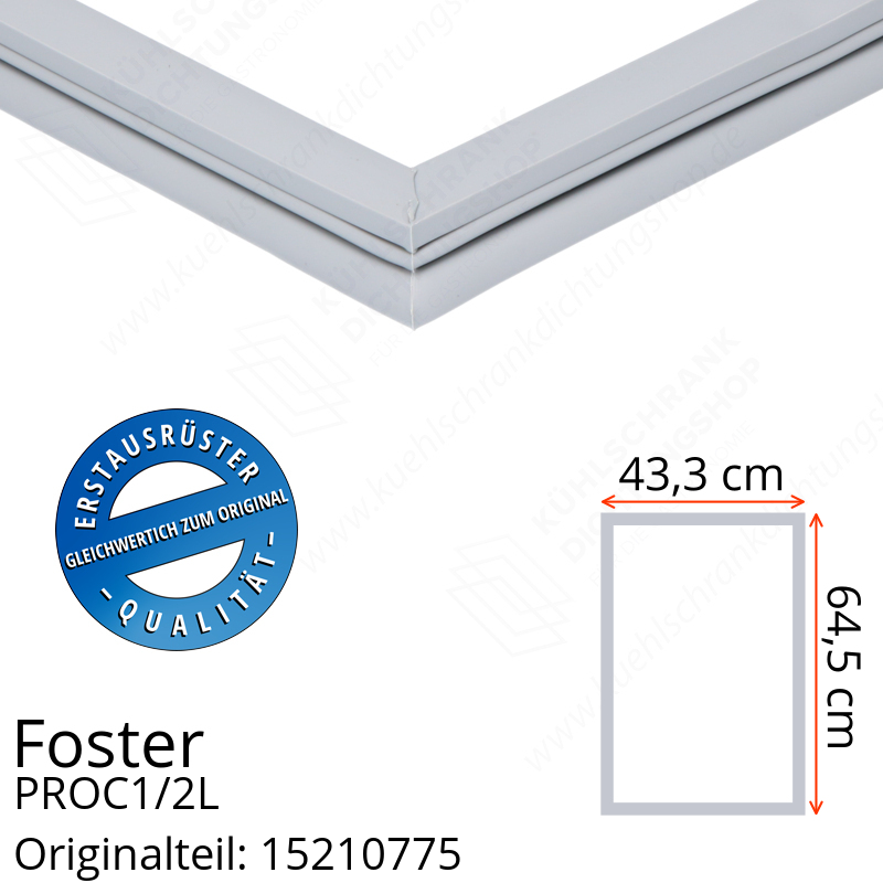 Foster PROC1/2L Türdichtung 64,5 x 43,3 cm