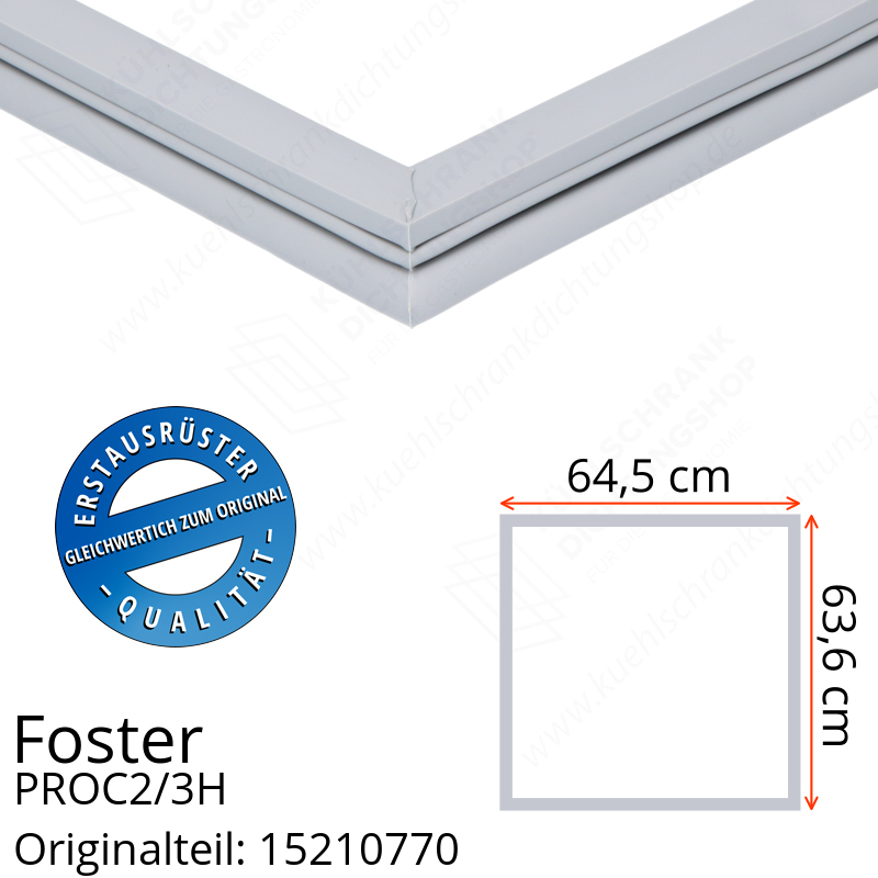 Foster PROC2/3H Türdichtung 63,6 x 64,5 cm