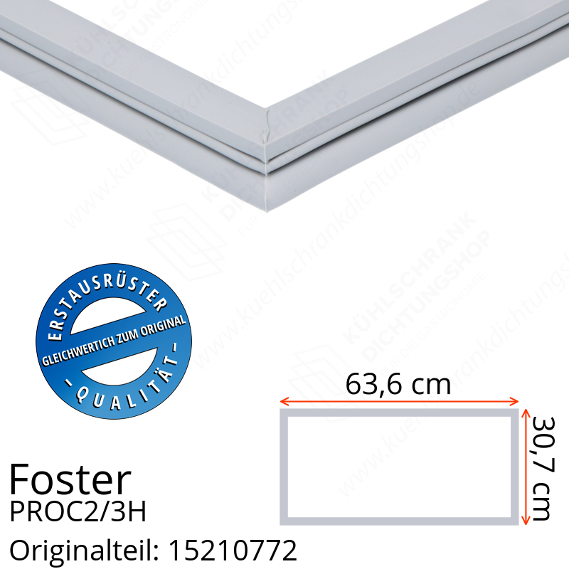 Foster PROC2/3H Schubladedichtung 30,7 x 63,6 cm