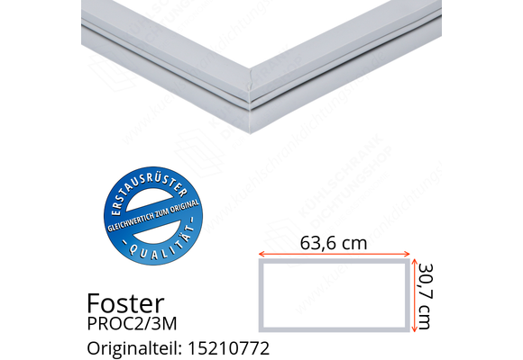 Foster PROC2/3M Schubladedichtung 30,7 x 63,6 cm